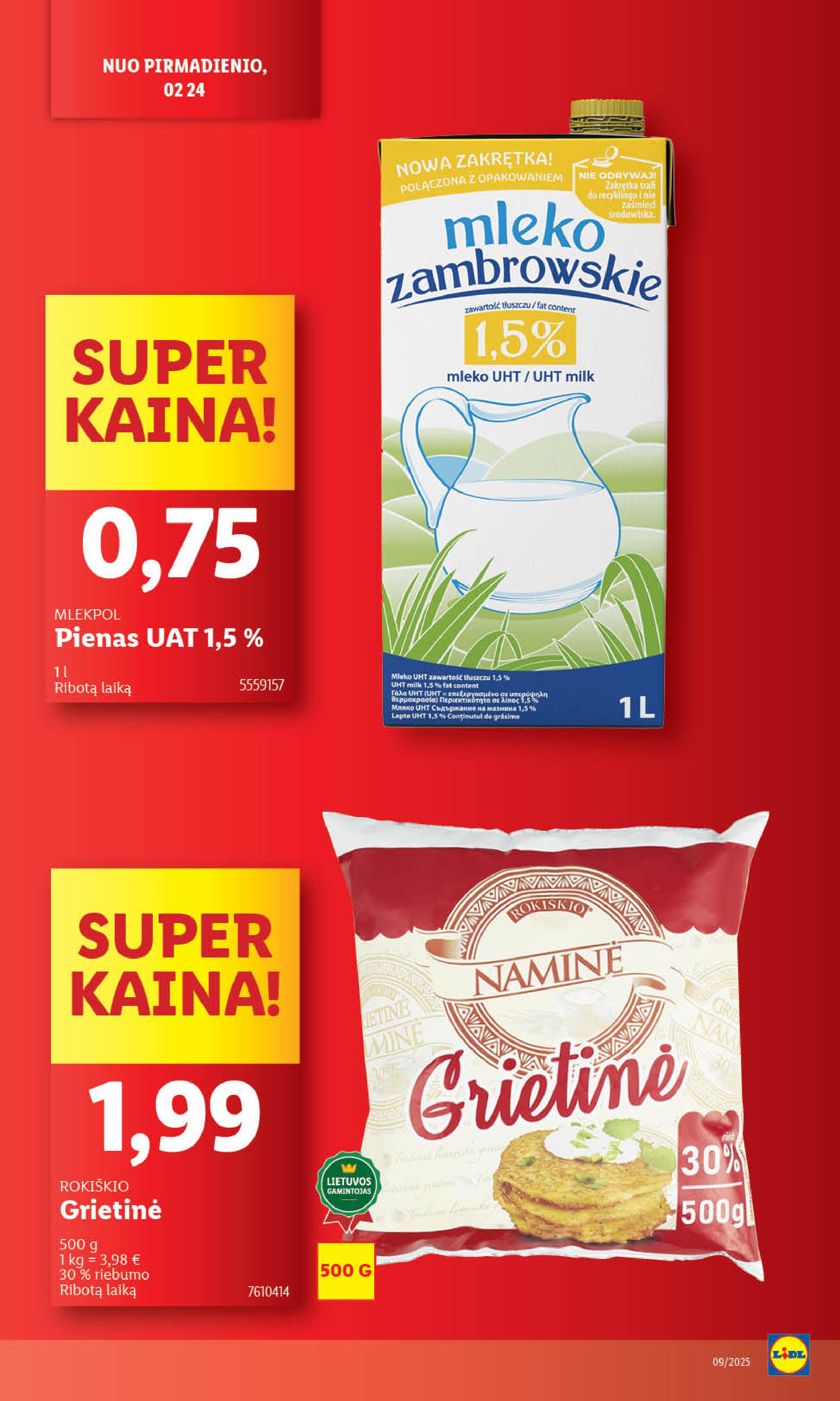 Naujausias LIDL kaininis katalogas 2025.02.24 - 2025.03.02