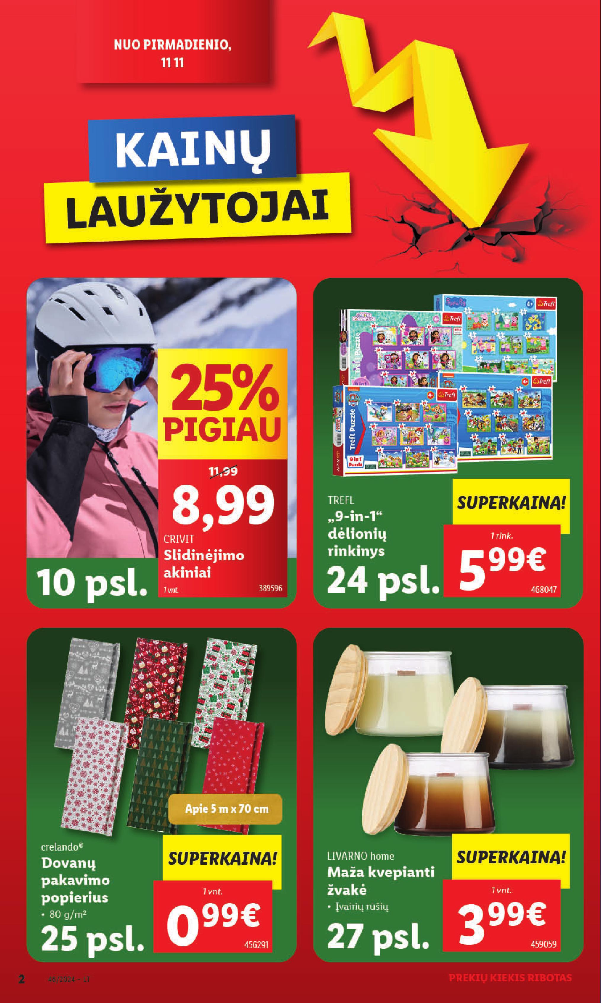 LIDL ne maisto prekių leidinys 2024.11.11 - 2024.11.17