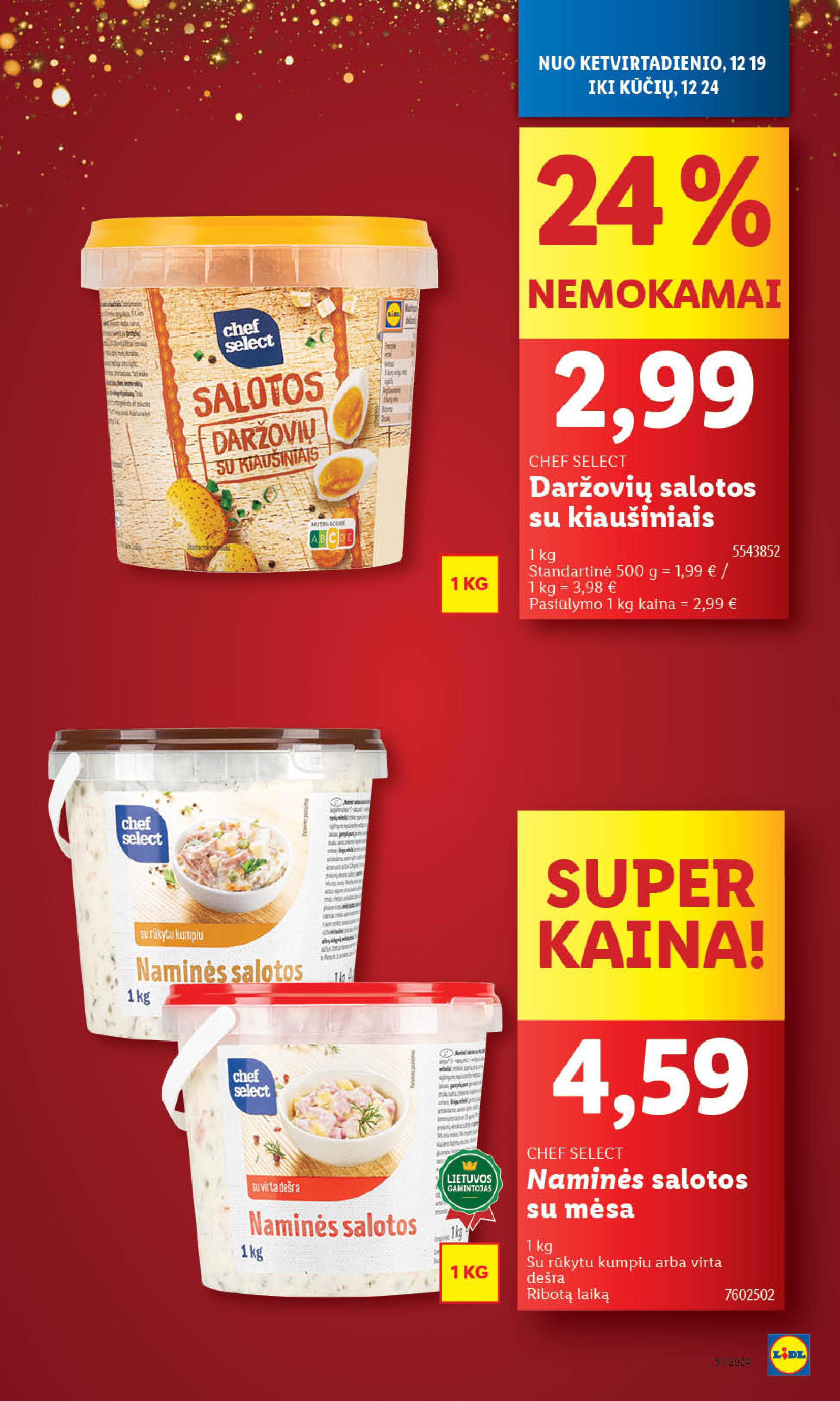 Naujausias LIDL kaininis katalogas 2024.12.16 - 2024.12.24