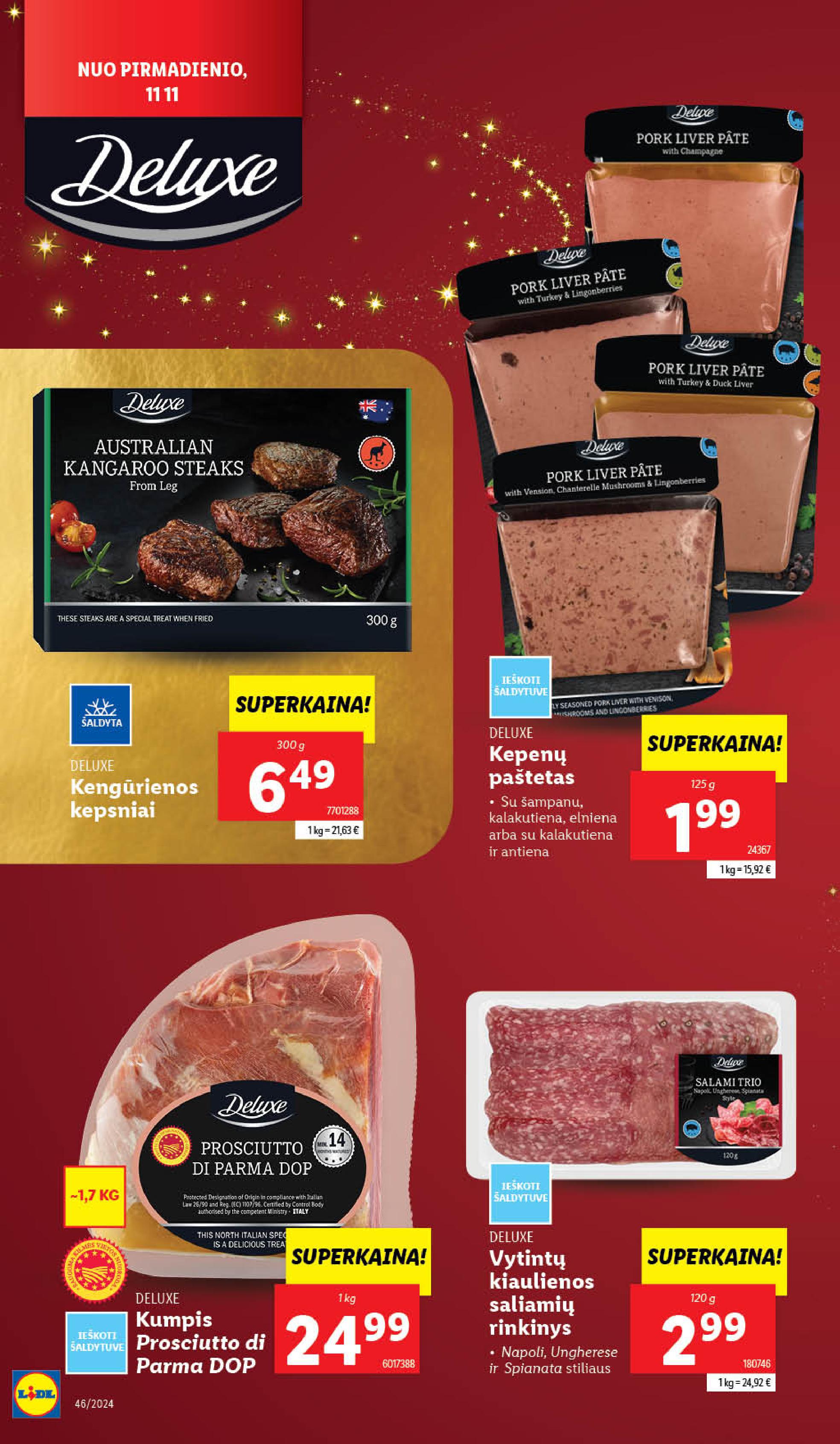 LIDL katalogas "DELUXE" galioja nuo 2024.11.18