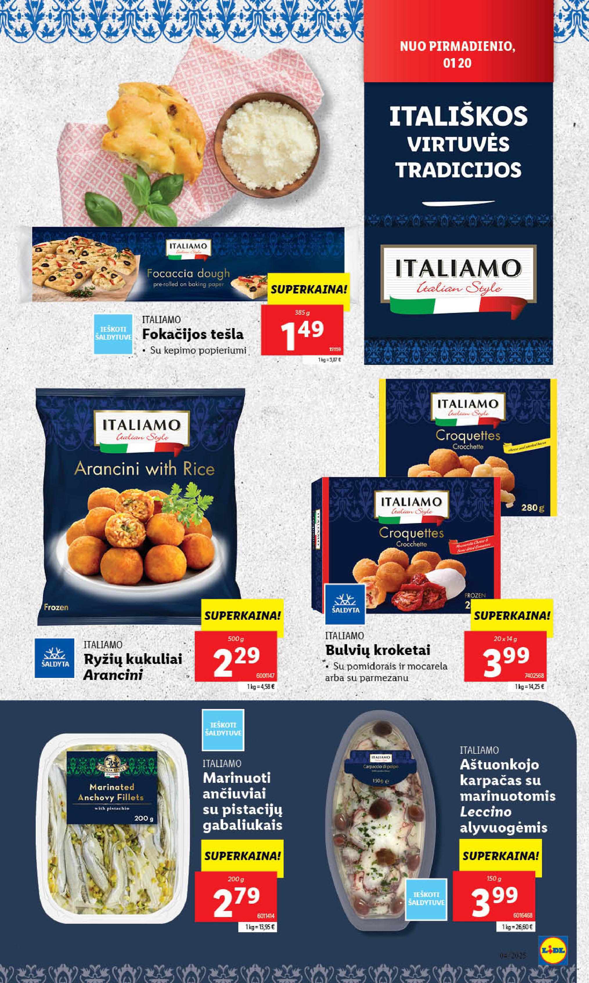 Naujausias LIDL kaininis katalogas 2025.01.20 - 2025.01.26