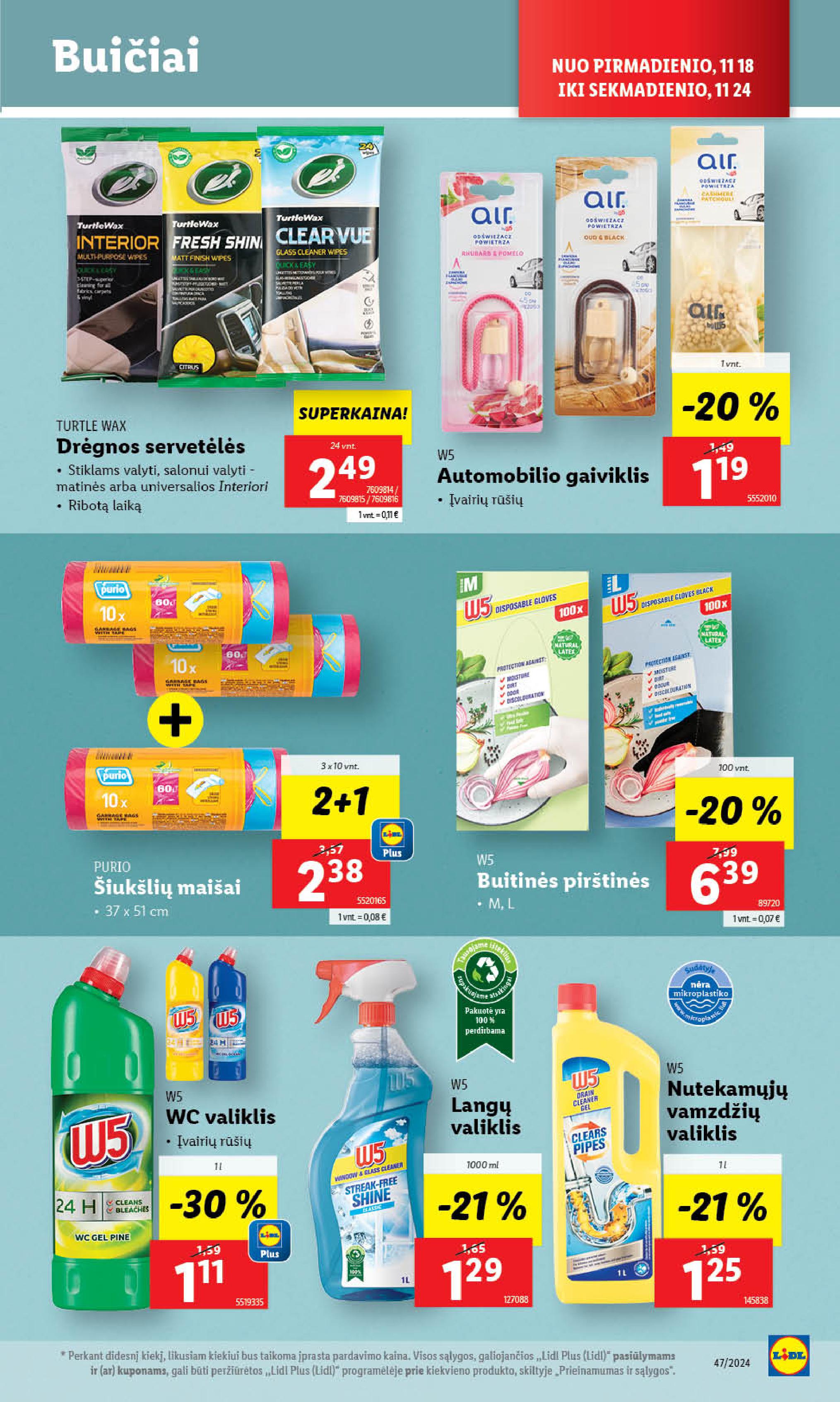 LIDL maisto prekių leidinukas nuo ketvirtadienio 11.21 - 11.24