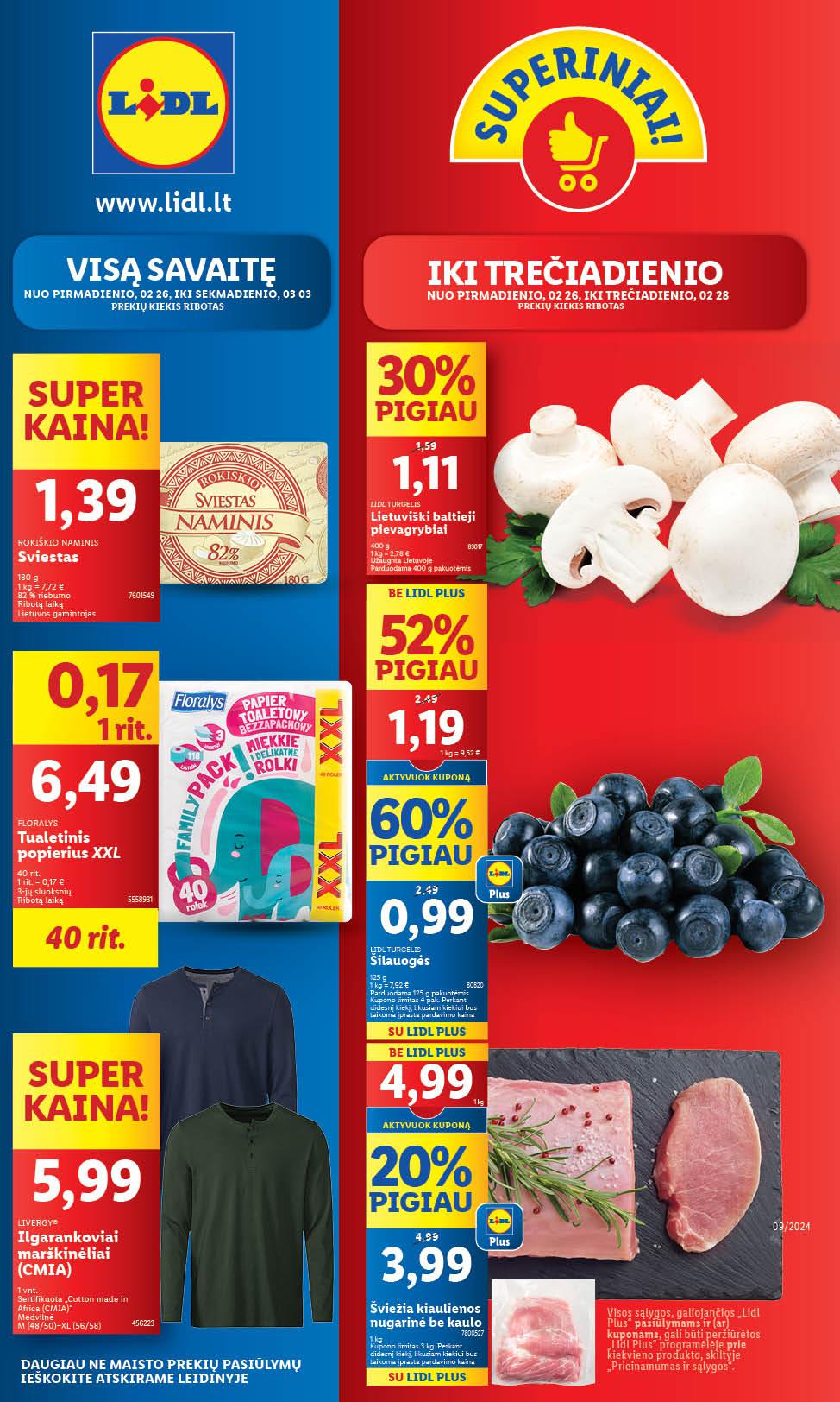 Naujausias LIDL kaininis katalogas 2024.02.26 - 2024.03.03