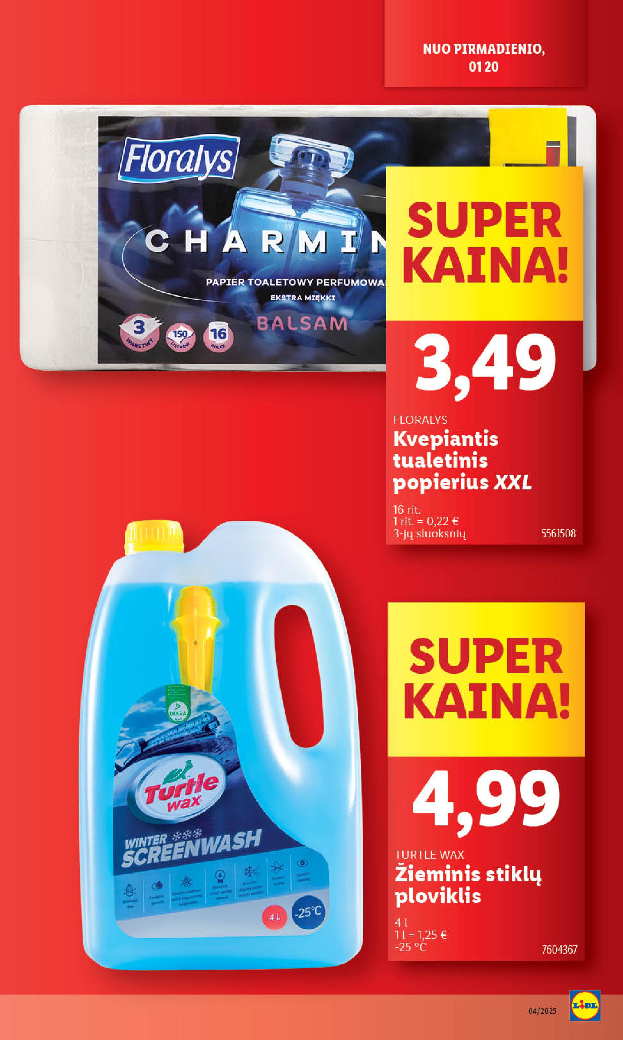 Naujausias LIDL kaininis katalogas 2025.01.20 - 2025.01.26