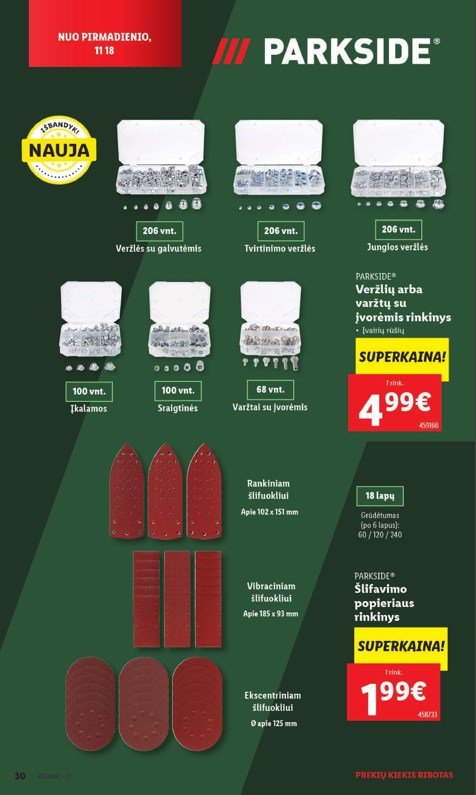 LIDL ne maisto prekių leidinys 2024.11.18 - 2024.11.24