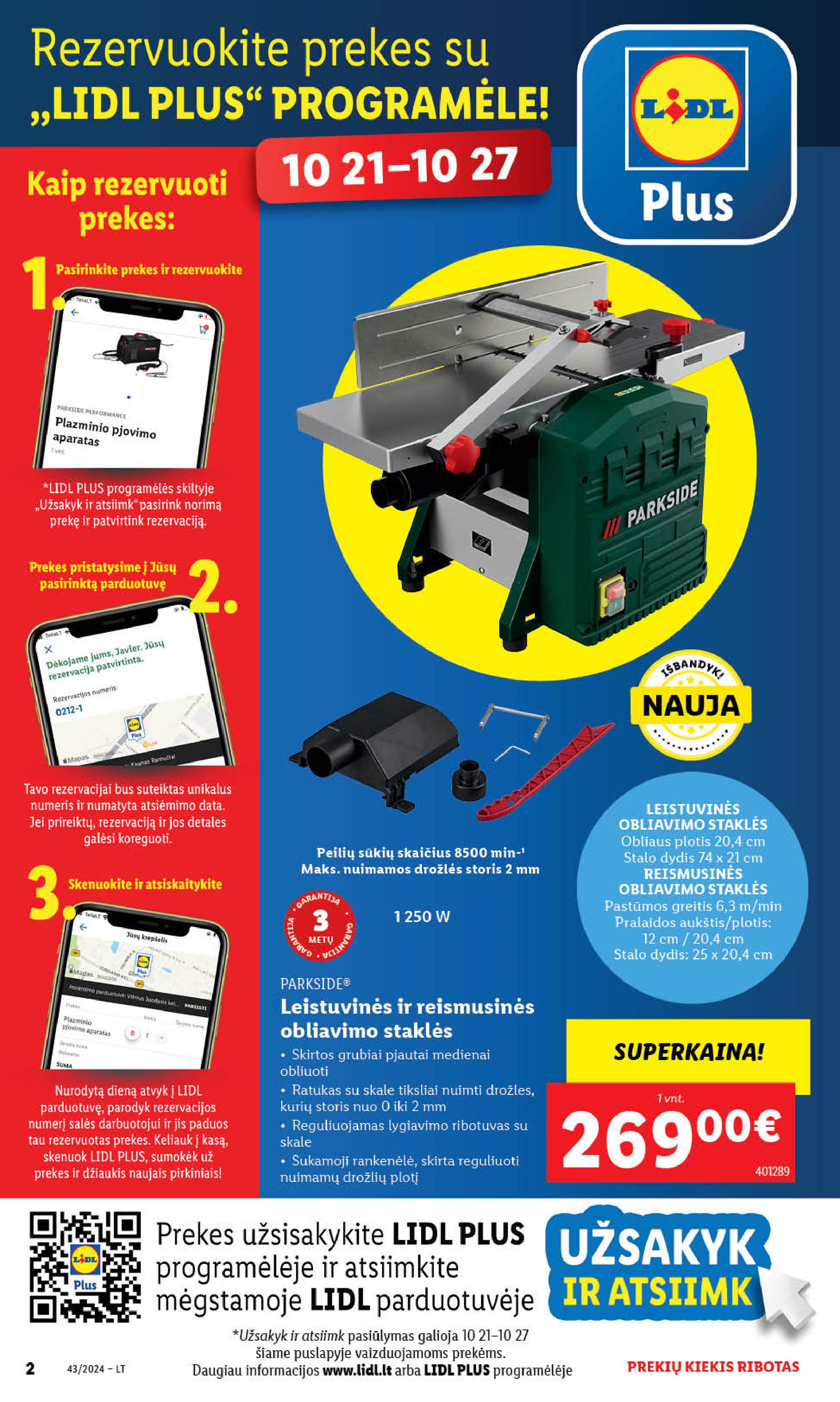 LIDL ne maisto prekių leidinys 2024.10.21 - 2024.10.27