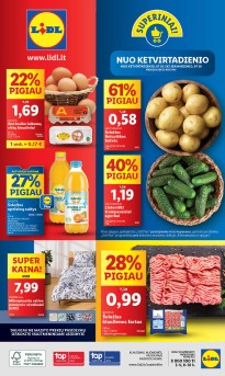 LIDL maisto prekių leidinukas nuo ketvirtadienio 07.25 - 07.28