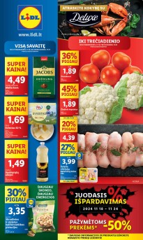 LIDL akcijų ir nuolaidų leidinys 2024.11.18 - 2024.11.24