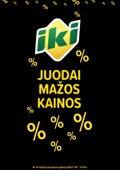 IKI nuolaidu katalogas "Juodai mažos kainos"