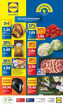 LIDL maisto prekių leidinukas nuo ketvirtadienio 2025.03.13 iki 2025.03.16