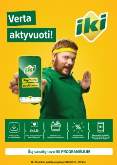 IKI akcijų leidinukas "Taupymo žaidynės" 2025.05.12 - 2025.05.18