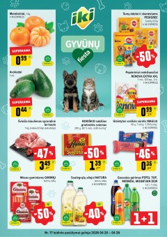 IKI SAVAITĖLĖ akcijų ir nuolaidų leidinys Nr.17 2026.04.20 - 2026.04.26