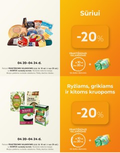 NORFA akcijos PRAKTIŠKOMIS VALANDOMIS balandžio 20 - balandžio 24 d.