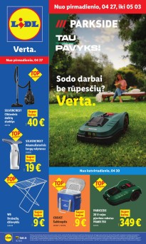 LIDL ne maisto prekių leidinys 2026.04.27 - 2026.05.03