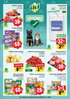 IKI SAVAITĖLĖ akcijų ir nuolaidų leidinys Nr.18 2026.04.27 - 2026.05.03
