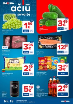MAXIMA akcijų ir nuolaidų leidinys Nr.18 2026.04.28 - 2026.05.04