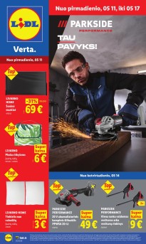 LIDL ne maisto prekių leidinys 2026.05.11 - 2026.05.17