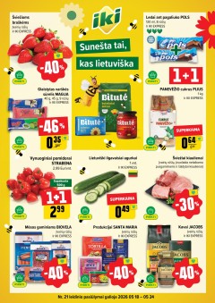 IKI SAVAITĖLĖ akcijų ir nuolaidų leidinys Nr.21 2026.05.18 - 2026.05.24