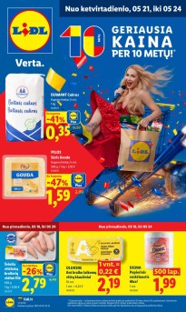 LIDL akcijų ir nuolaidų leidinys 2026.05.18 - 2026.05.24