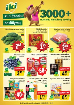 IKI SAVAITĖLĖ akcijų ir nuolaidų leidinys Nr.22 2026.05.25 - 2026.05.31