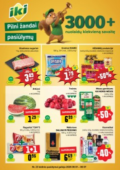 IKI SAVAITĖLĖ akcijų ir nuolaidų leidinys Nr.23 2026.06.01 - 2026.06.07