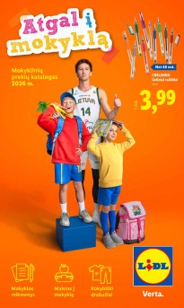 LIDL mokyklinių prekių katalogas 