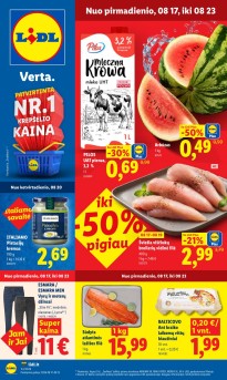 LIDL akcijų ir nuolaidų leidinys 2026.08.17 - 2026.08.23