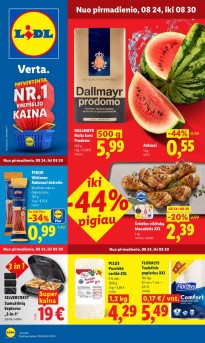 LIDL akcijų ir nuolaidų leidinys 2026.08.24 - 2026.08.30