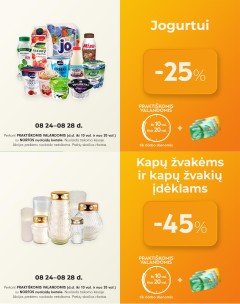NORFA akcijos PRAKTIŠKOMIS VALANDOMIS rugpjūčio 24 - rugpjūčio 28 d.