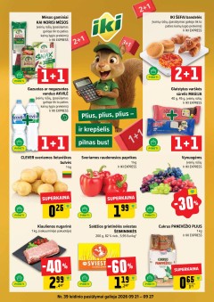 IKI SAVAITĖLĖ akcijų ir nuolaidų leidinys Nr.39 2026.09.21 - 2026.09.27