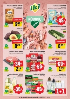 IKI SAVAITĖLĖ akcijų ir nuolaidų leidinys Nr.43 2026.10.19 - 2026.10.25
