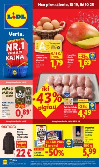 LIDL akcijų ir nuolaidų leidinys 2026.10.19 - 2026.10.25